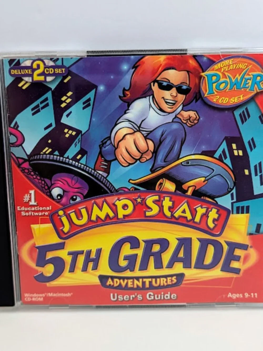 JumpStart 5th Grade Adventures Deluxe PC CD-ROM 2 Disc Set Ages 9-11